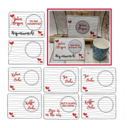 Stickserie ITH - Mug Rug Herzlinien